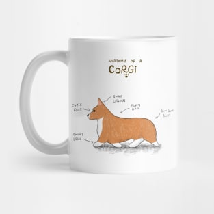 Anatomy of corgi Mug